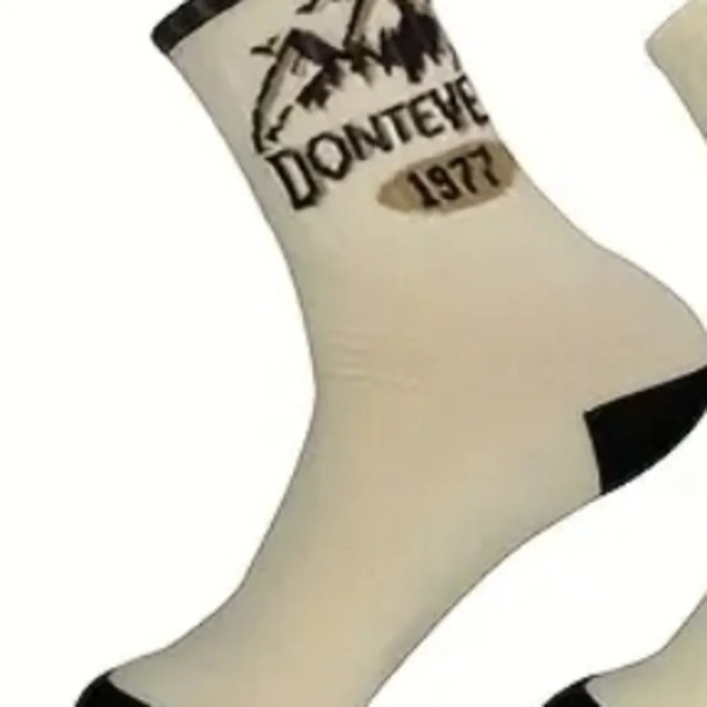Men's Retro socks Cream and Brown Socks Set